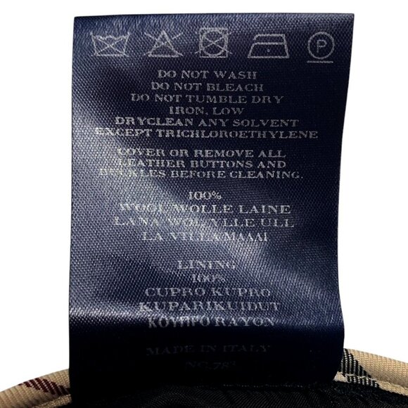 BURBERRY VIntagey- Wool Straight Leg Cargo Pants - Picture 9 of 9